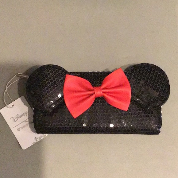 minnie mouse sequin wallet